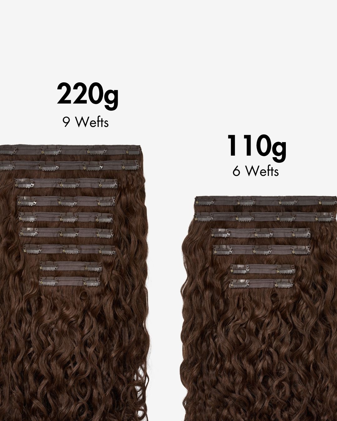 Chocolate Brown Spiral Clip-In Hair Extensions, view 11 of 12