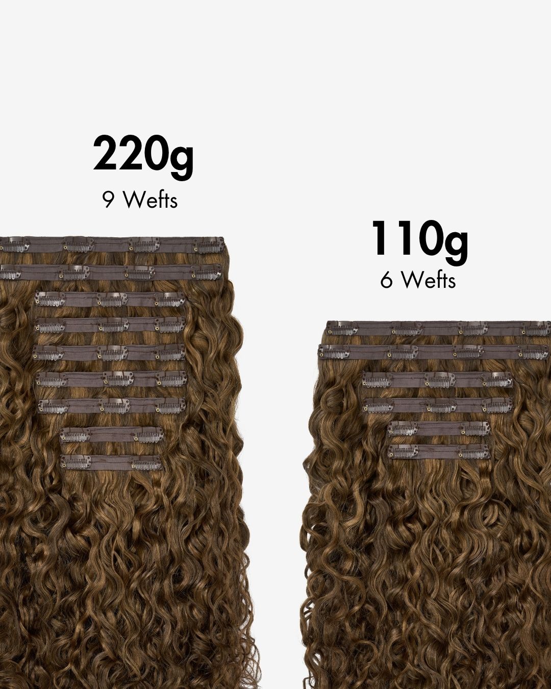 Highlighted Brown Spiral Clip-In Hair Extensions, view 12 of 13