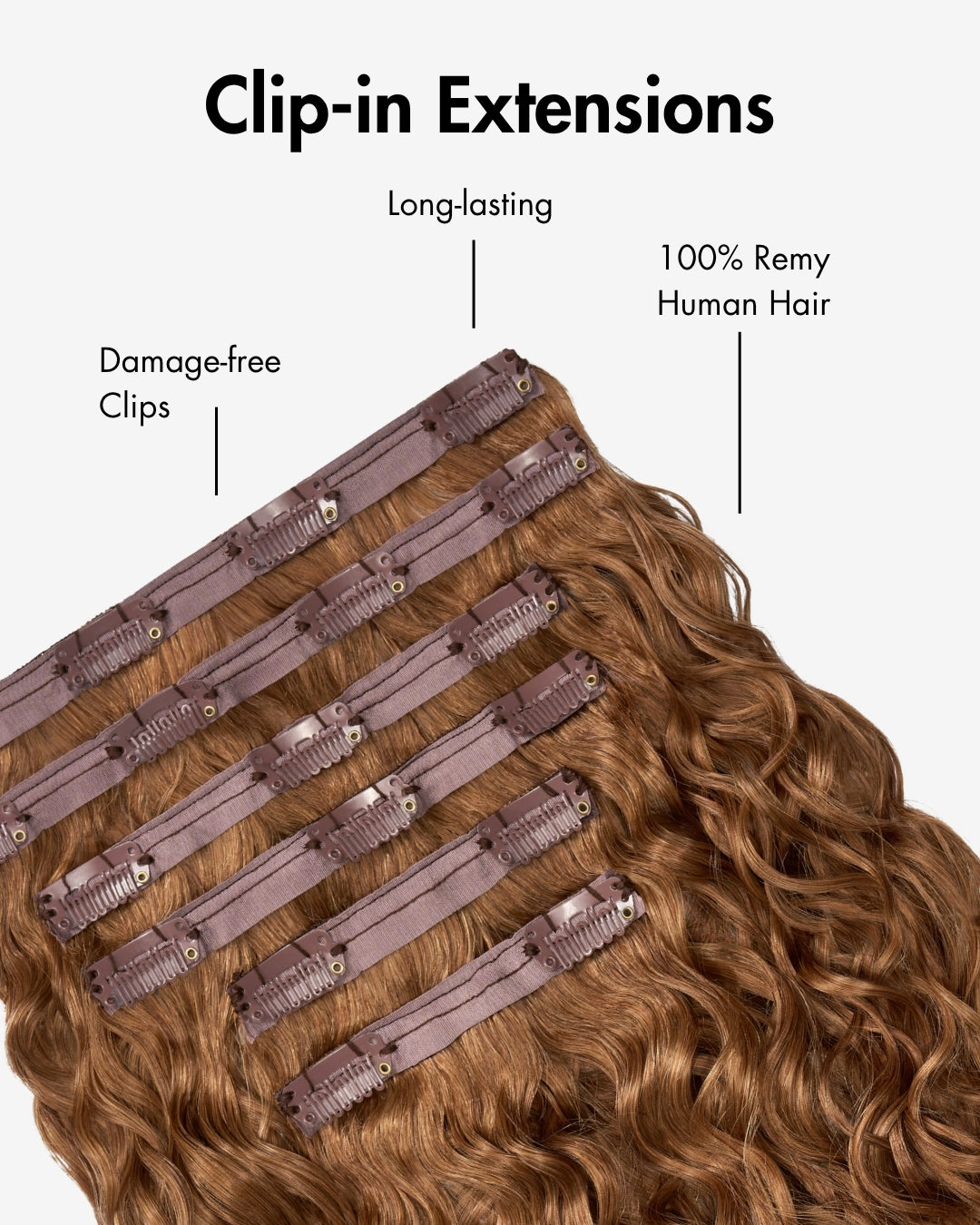 Strawberry Blonde Spiral Clip-In Hair Extensions, view 9 of 9