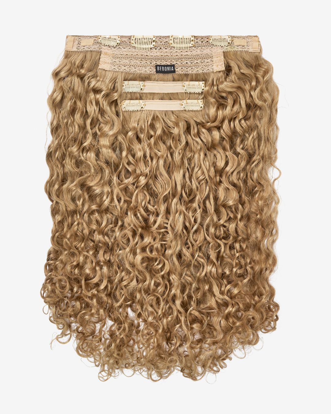 Ash Blonde Curly Slip-On Hair Extensions 180G 22”