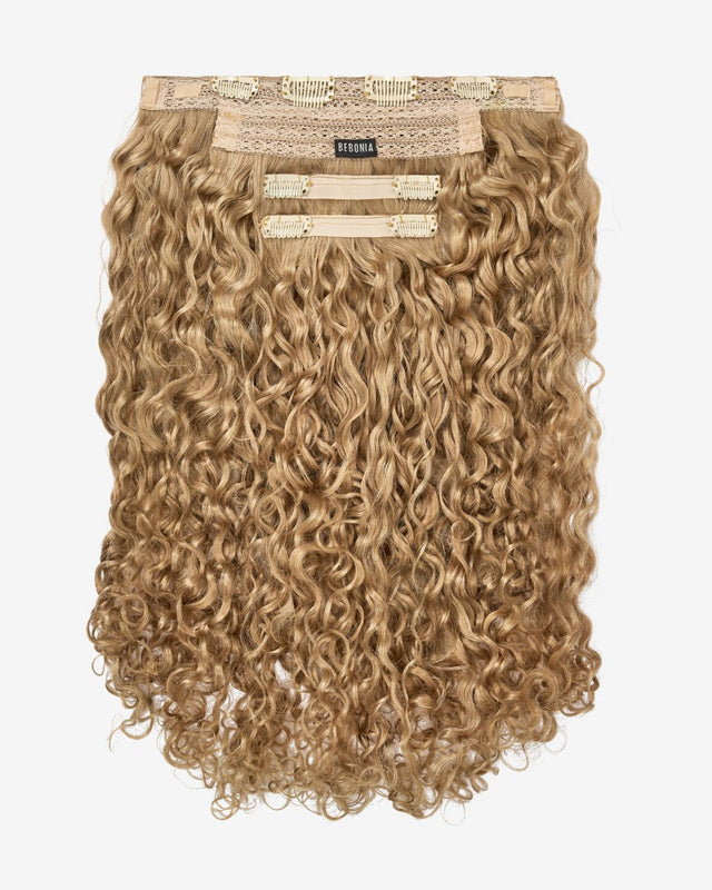Ash Blonde Curly Slip-On Hair Extensions 180G 22”