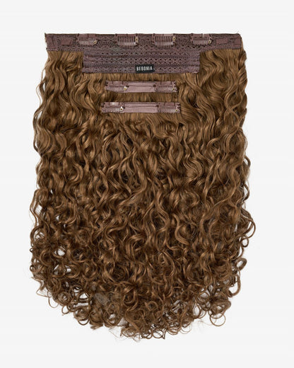 Chestnut Curly Slip-On Hair Extensions 180G 22”