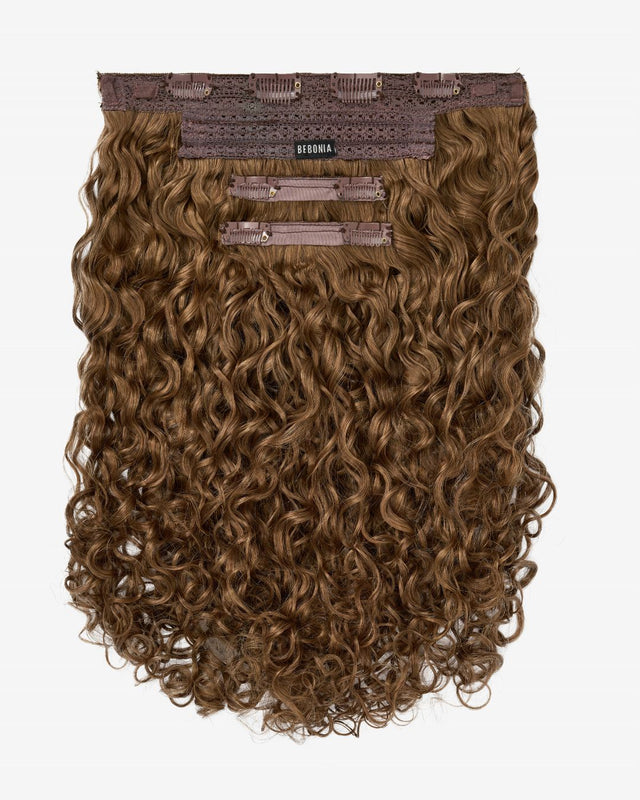 Chestnut Curly Slip-On Hair Extensions 180G 22”