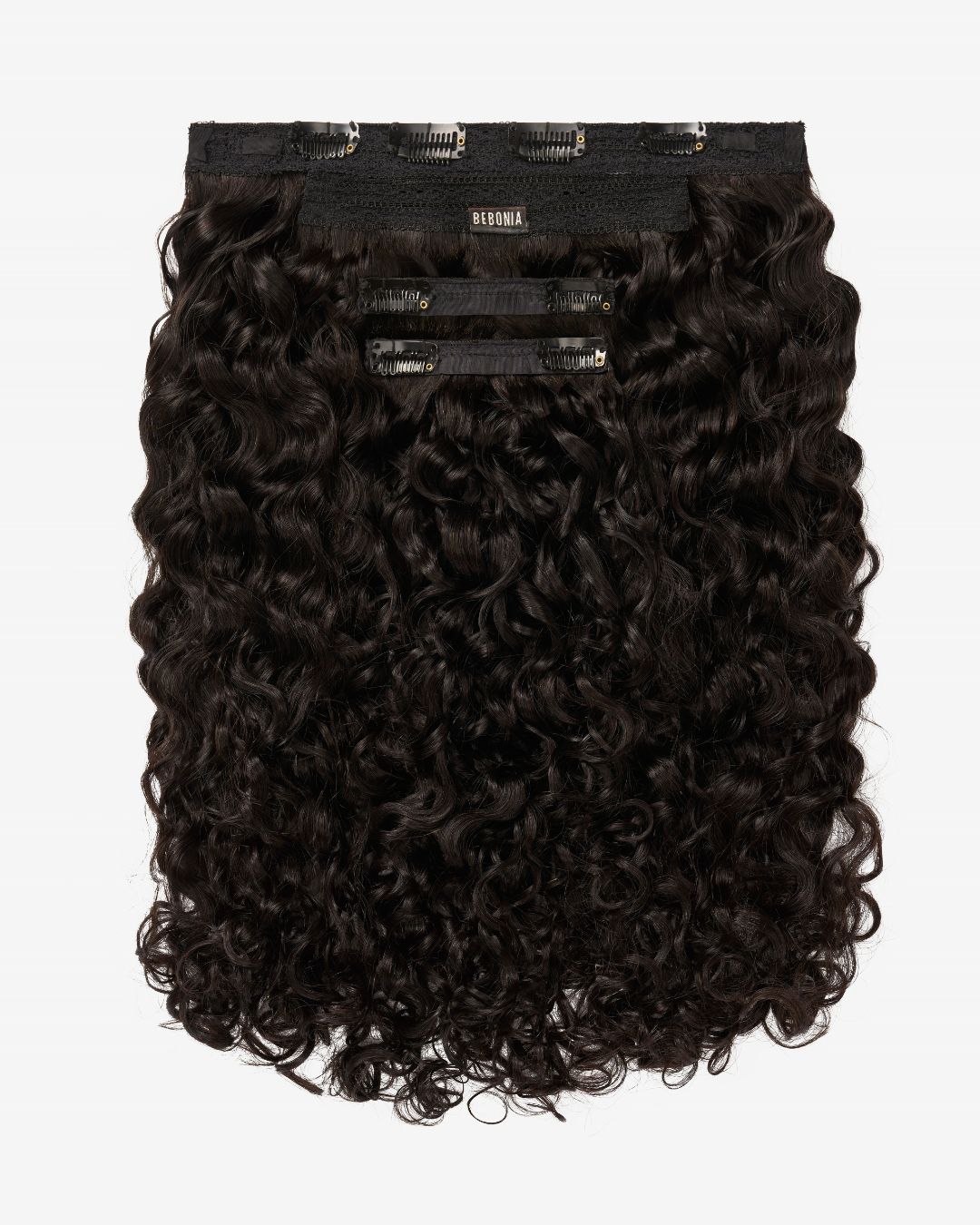 Natural Black Curly Slip-On Hair Extensions 180G 22”