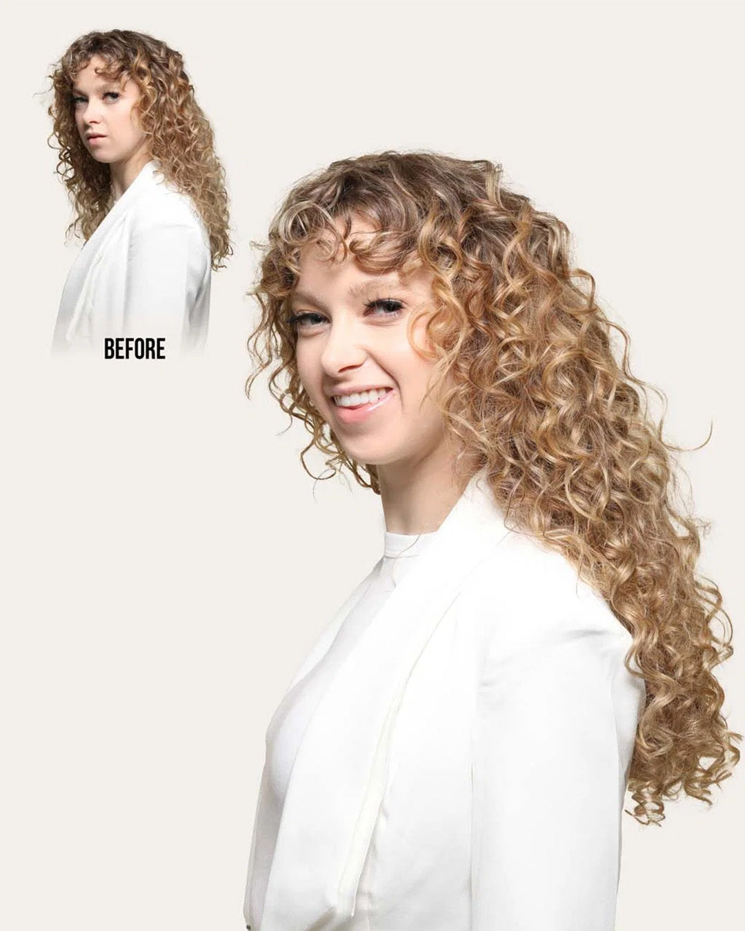 Ash Blonde Spiral Clip-In Hair Extensions, view 5 of 11