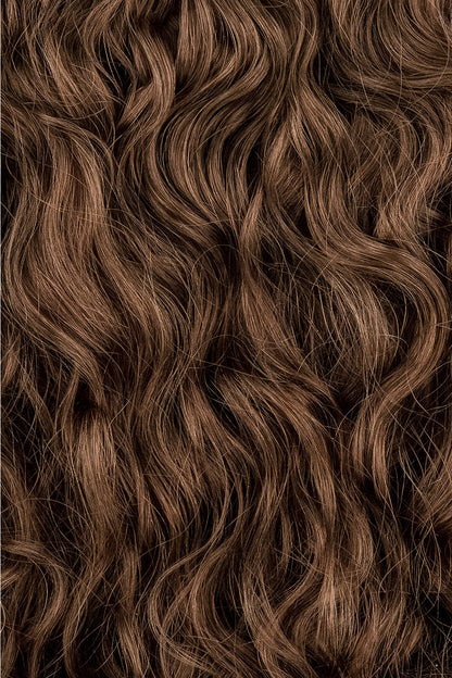 Light Brown Spiral Clip-In Hair Extensions