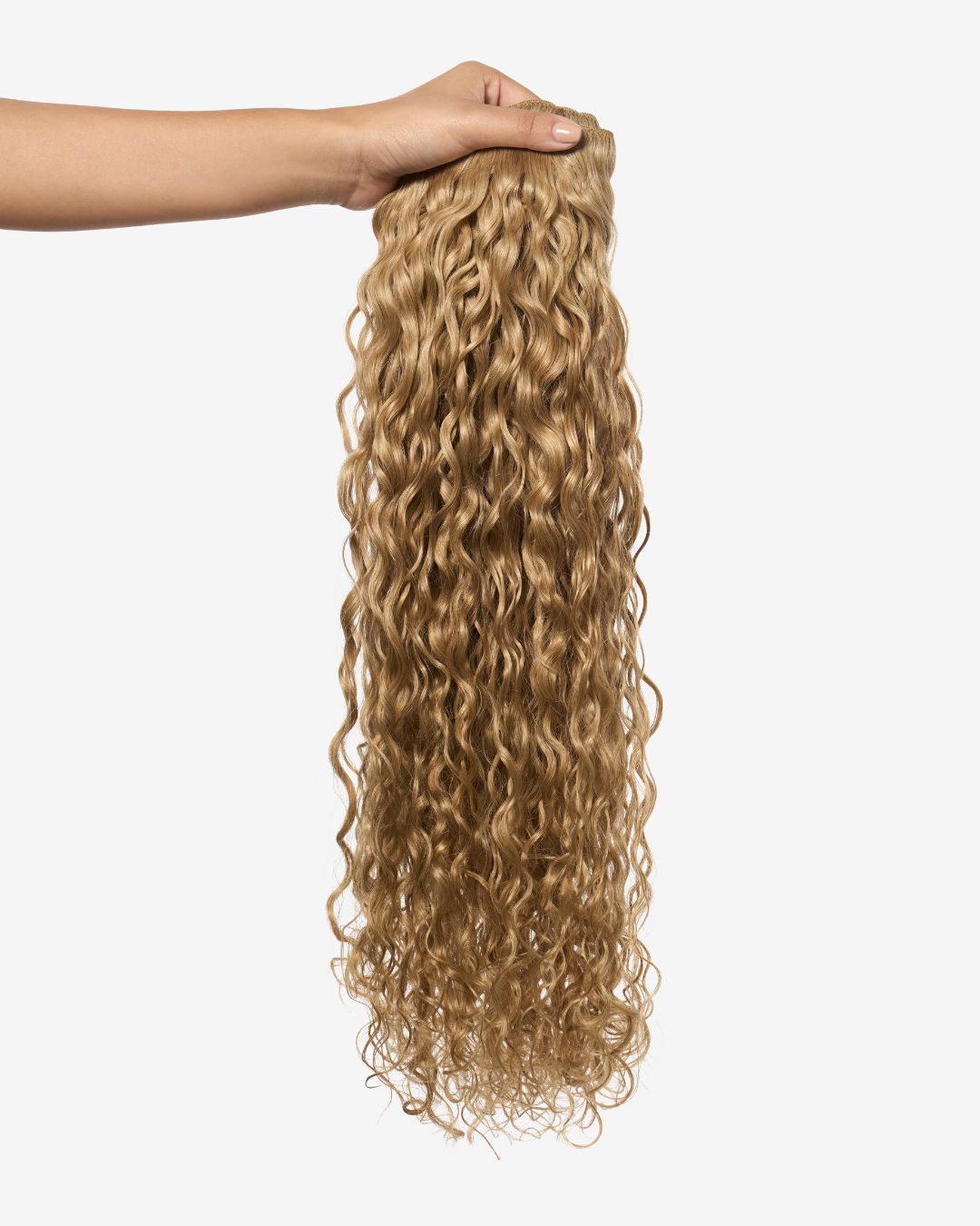 Ash Blonde Spiral Clip-In Hair Extensions