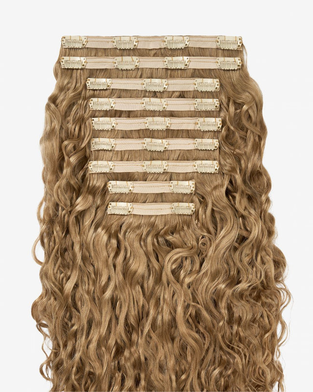 Ash Blonde Spiral Clip-In Hair Extensions