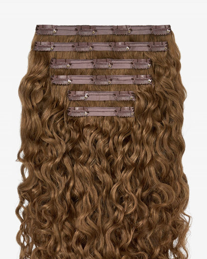 Chestnut Spiral Clip-In Hair Extensions
