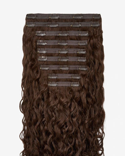 Chocolate Brown Spiral Clip-In Hair Extensions