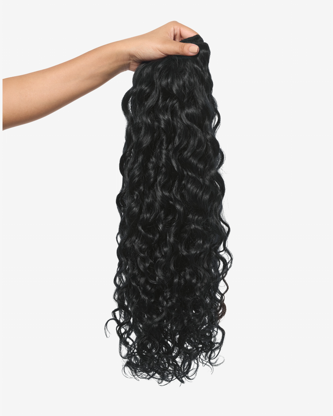 Jet Black Spiral Clip-In Hair Extensions