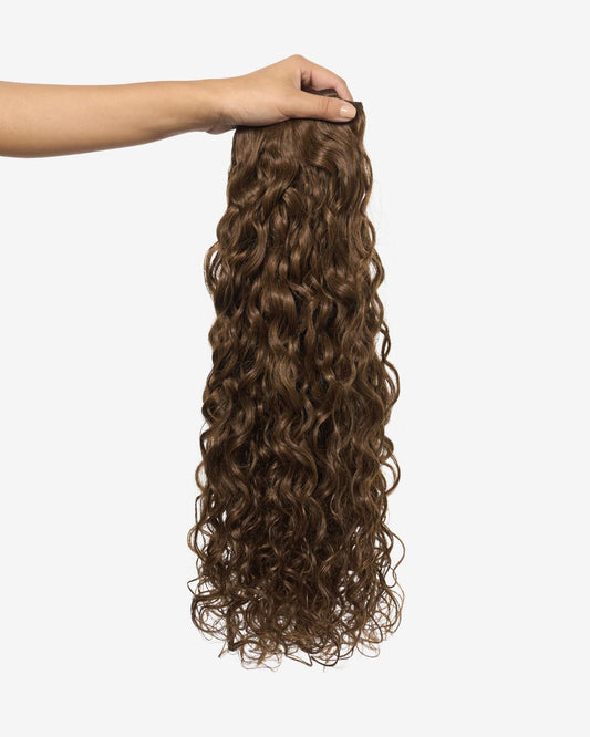 Light Brown Spiral Clip-In Hair Extensions
