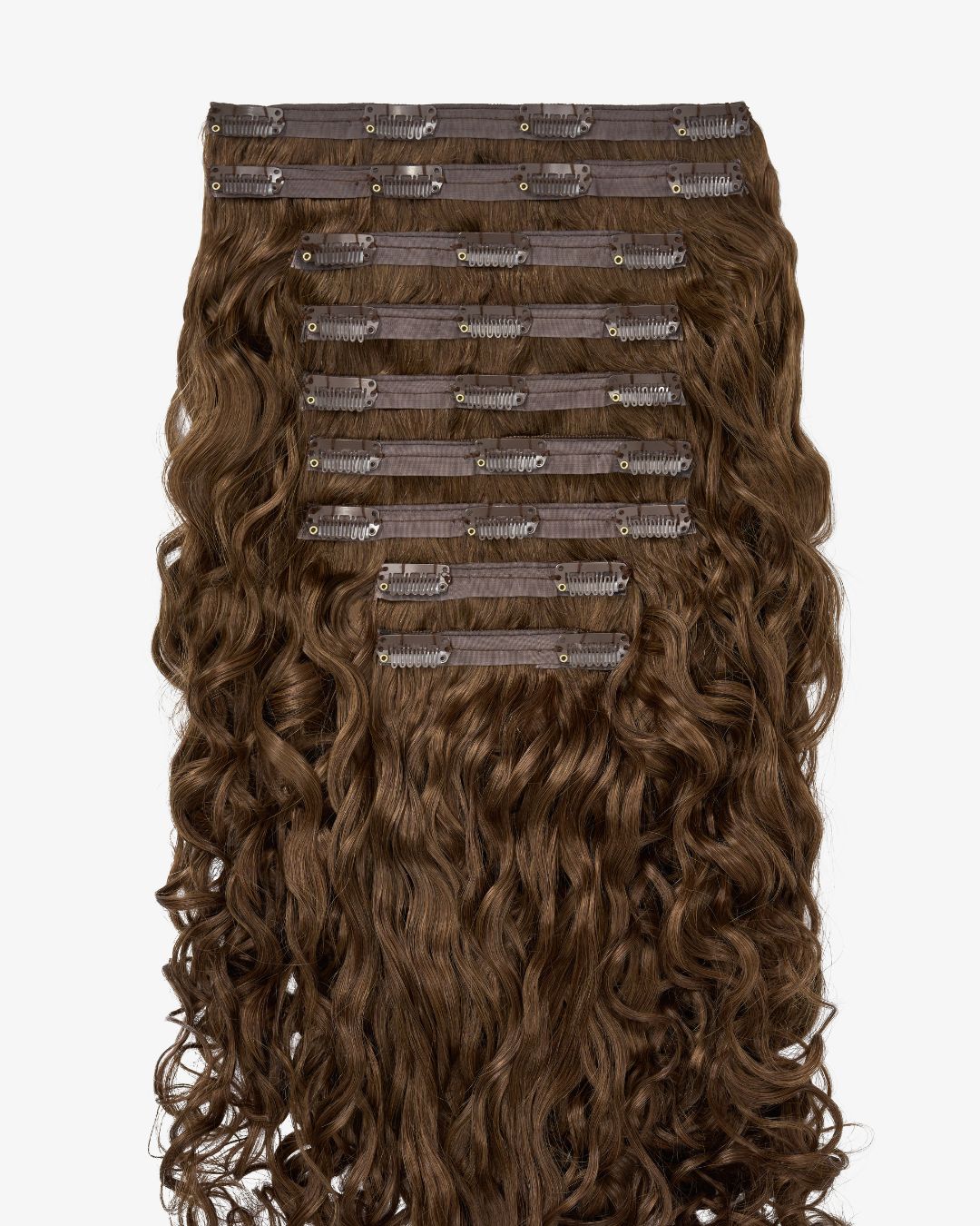 Light Brown Spiral Clip-In Hair Extensions