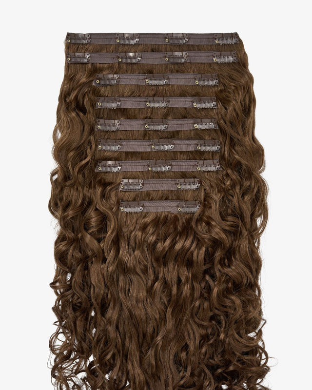 Light Brown Spiral Clip-In Hair Extensions