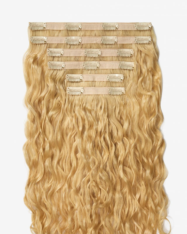 Lightest Blonde Spiral Clip-In Hair Extensions