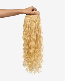 Lightest Blonde Spiral Clip-In Hair Extensions