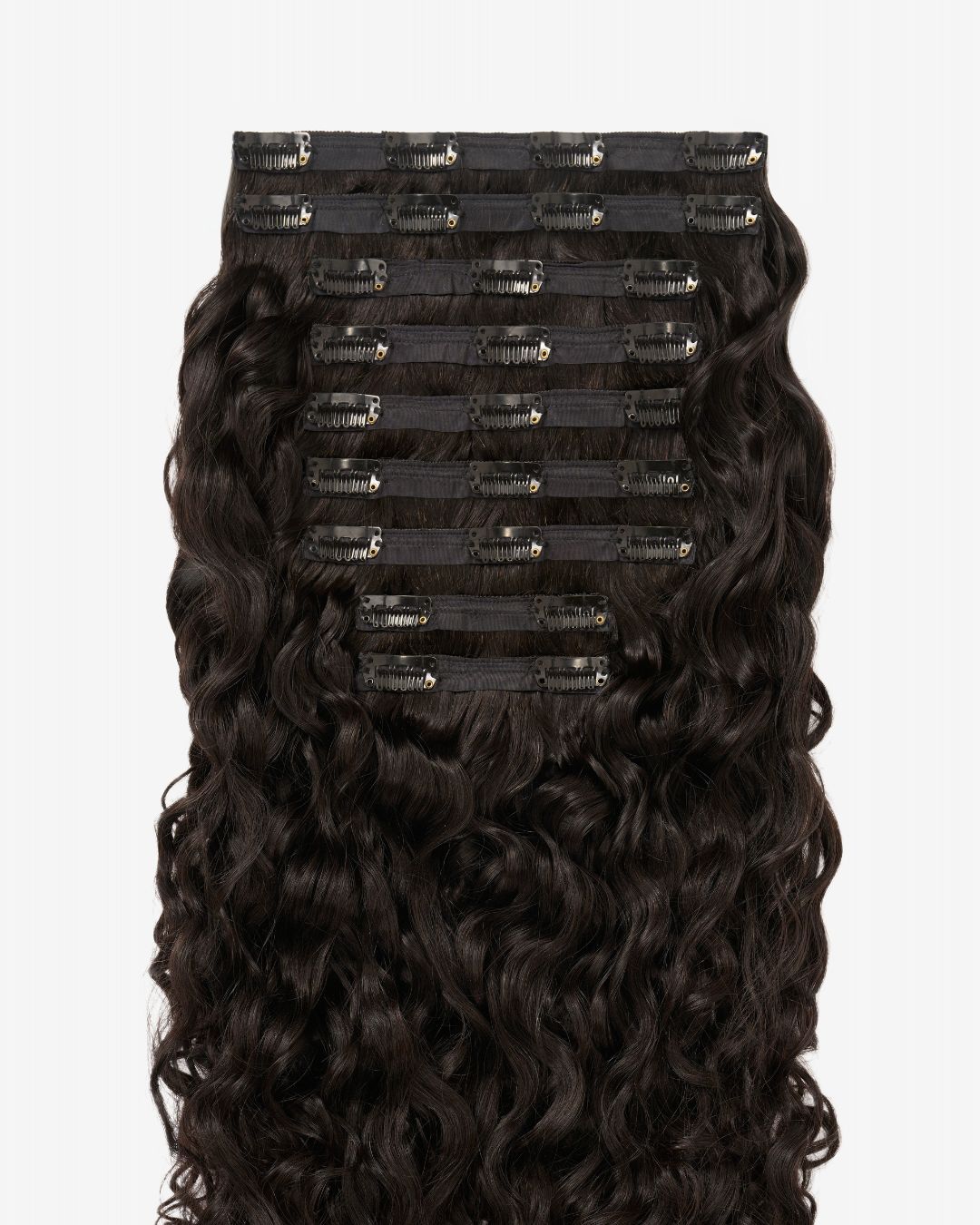 Natural Black Spiral Clip-In Hair Extensions, view 2 of 10
