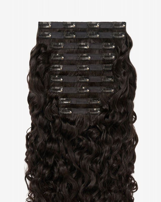 Natural Black Spiral Clip-In Hair Extensions