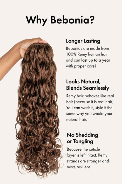 Ash Blonde Spiral Clip-In Hair Extensions