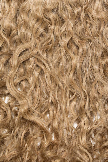 Ash Blonde Curly Slip-On Hair Extensions 180G 22”