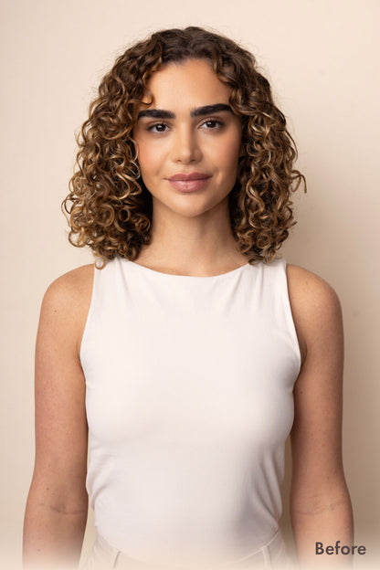 Bebonia Minis Chestnut Curly Extensions