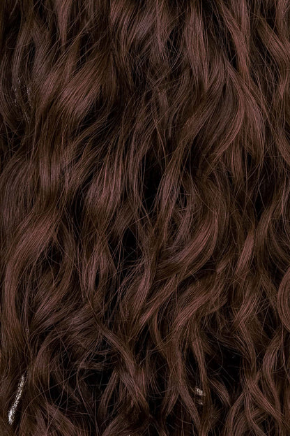 Chocolate Brown Spiral Clip-In Hair Extensions