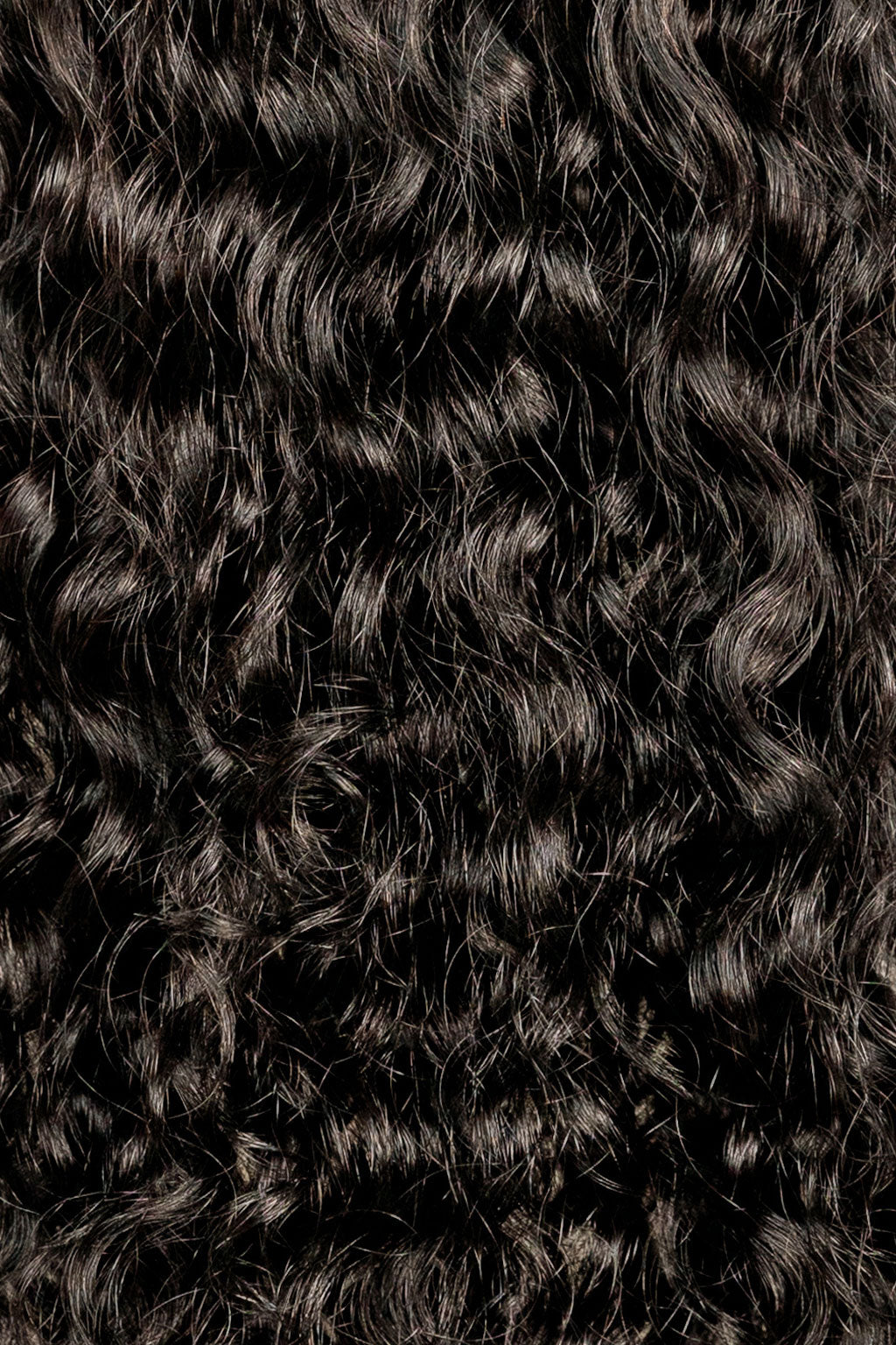 Jet Black Curly Clip-In Hair Extensions