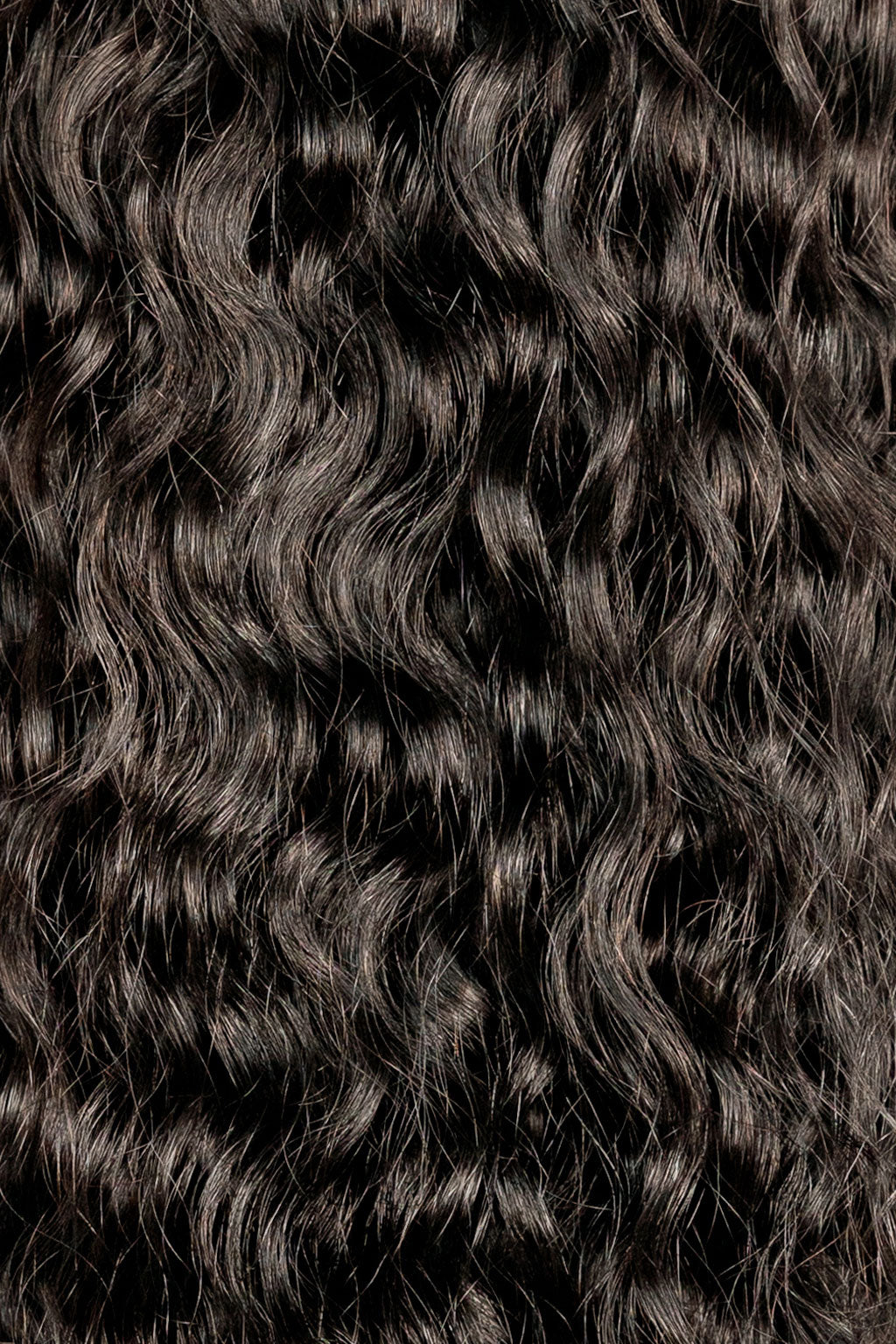 Curly Natural Black Slip-On Hair Extensions 180G 22”