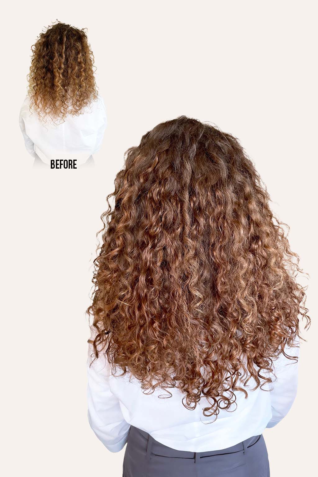 Chestnut Curly Clip-In Hair Extensions