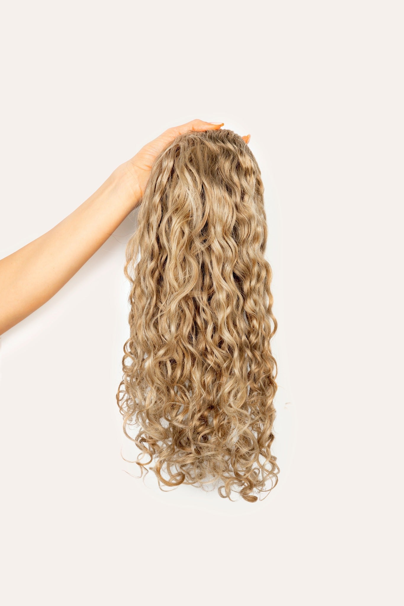 Ash Blonde Spiral Clip-In Hair Extensions
