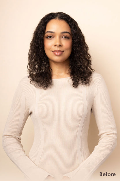 Bebonia Minis Dark Ash Brown Curly Hair Extensions