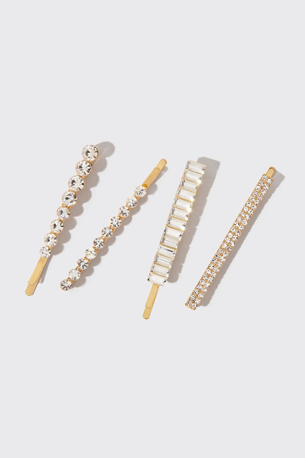 KITSCH Holiday All Dressed up Rhinestone Bobby Pins 4pc Set