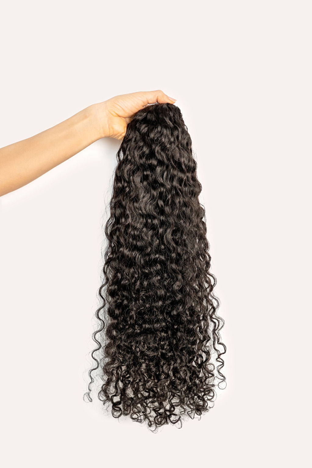 Natural Black Curly Clip-In Hair Extensions