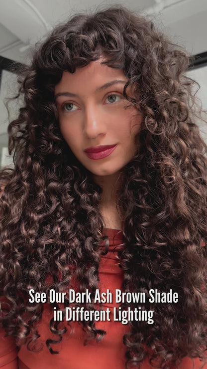 Dark Ash Brown Spiral Clip-In Hair Extensions