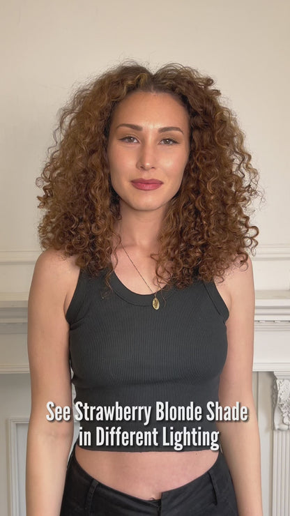 Strawberry Blonde Spiral Clip-In Hair Extensions