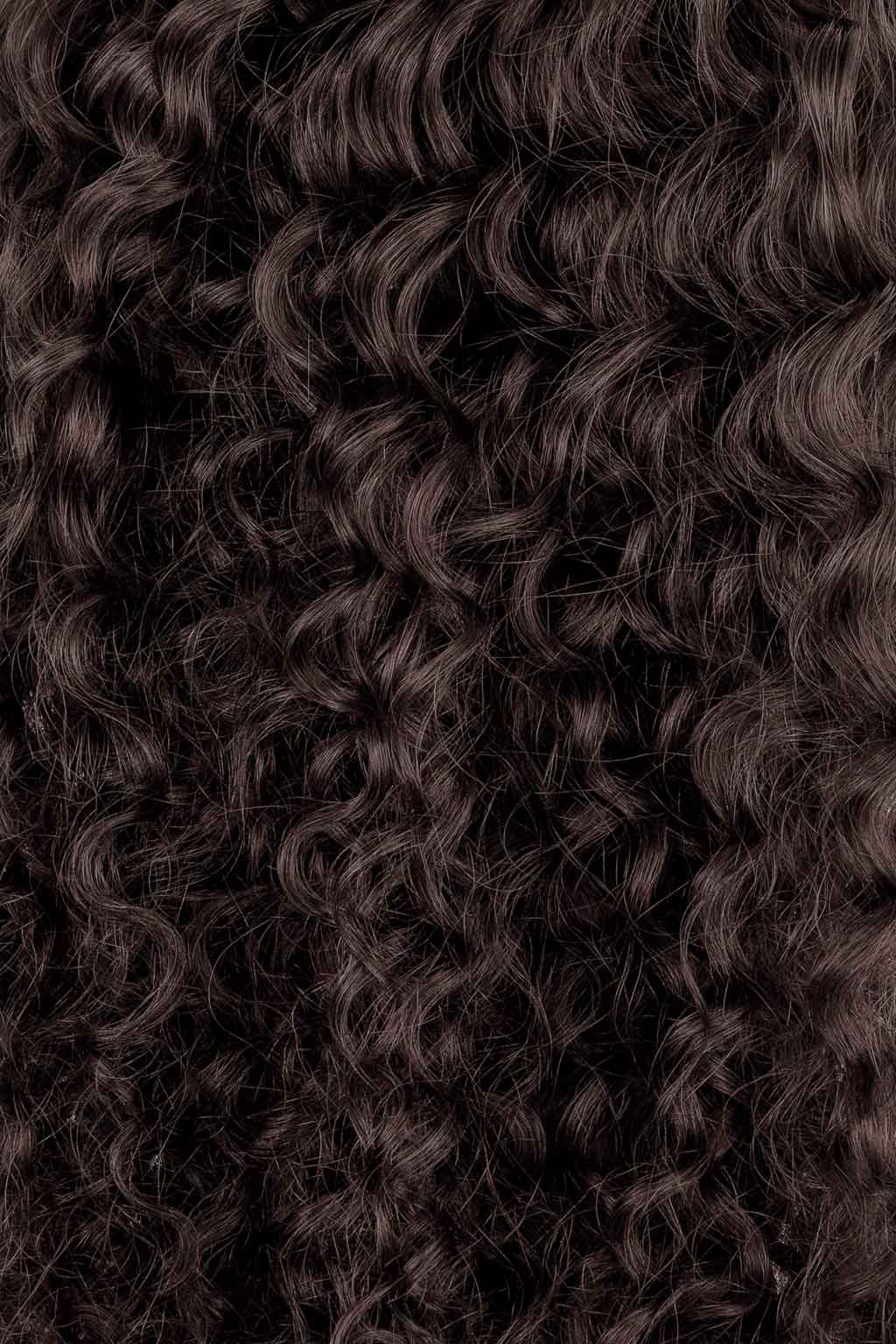Neutral Dark Brown Ringlet Clip-In Hair Extensions