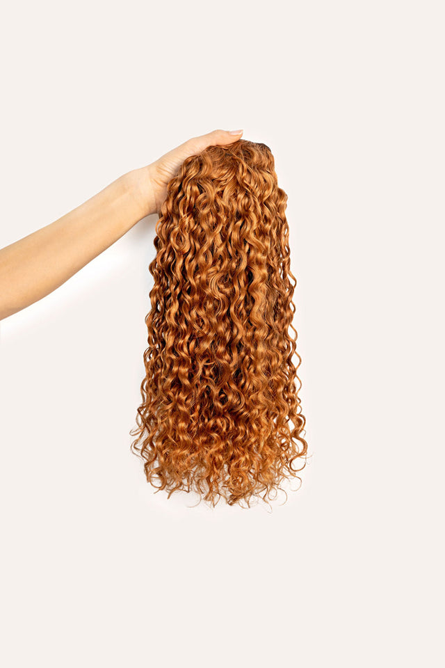 Strawberry Blonde Ringlet Clip-In Hair Extensions