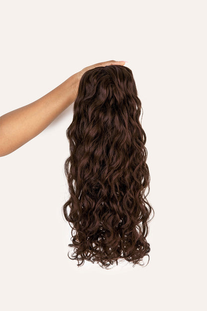 Chocolate Brown Spiral Clip-In Hair Extensions