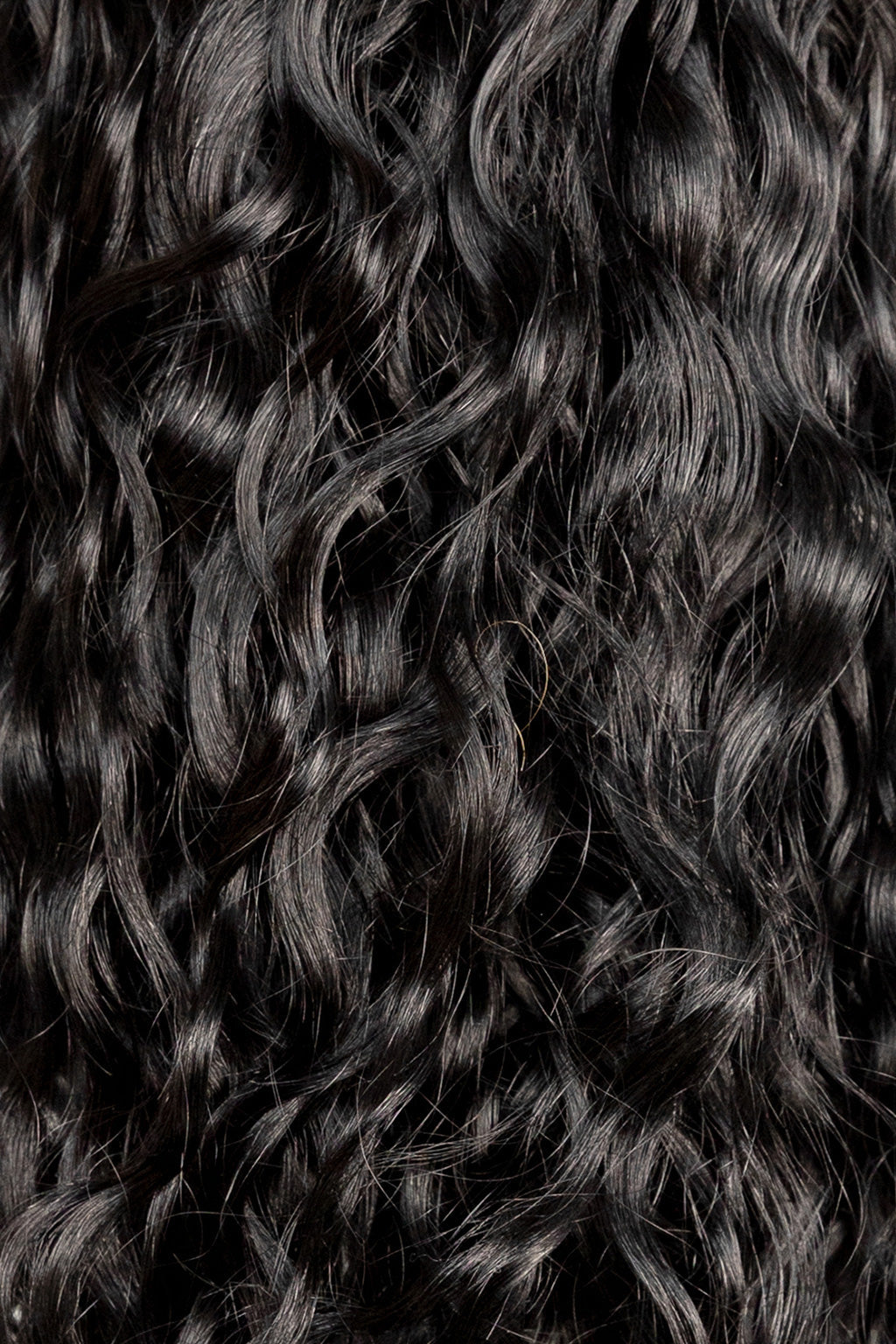 Jet Black Spiral Clip-In Hair Extensions, view 3 of 9