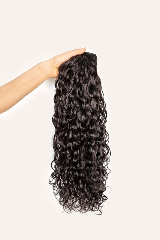 Natural Black Spiral Clip-In Hair Extensions