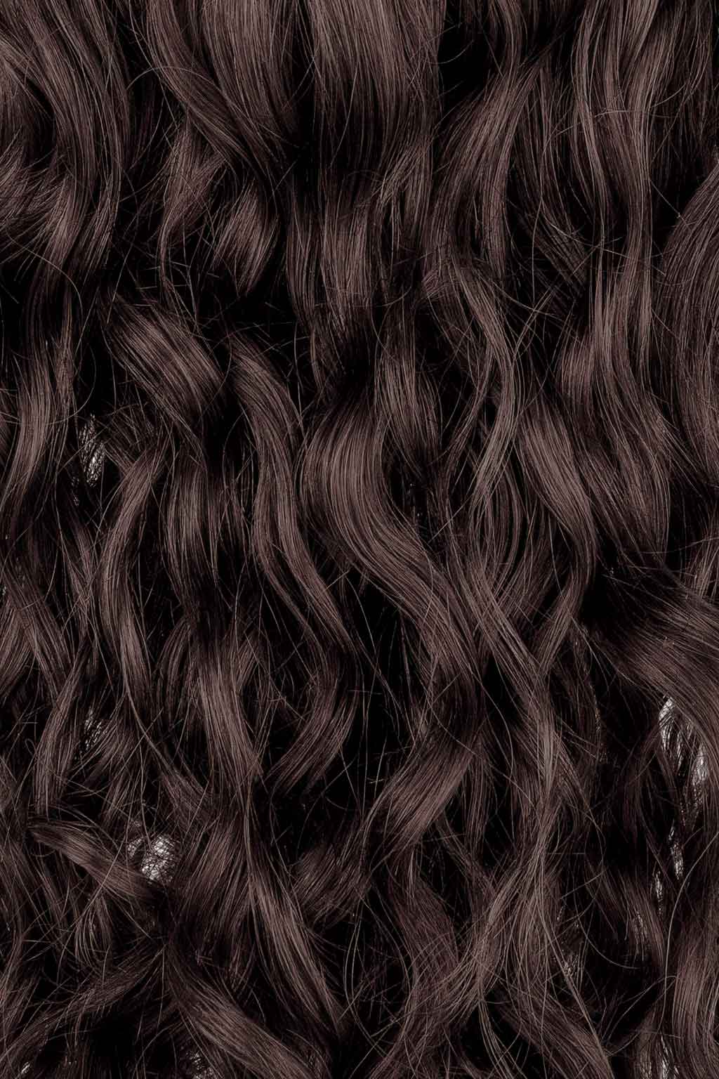 Neutral Dark Brown Spiral Clip-In Hair Extensions