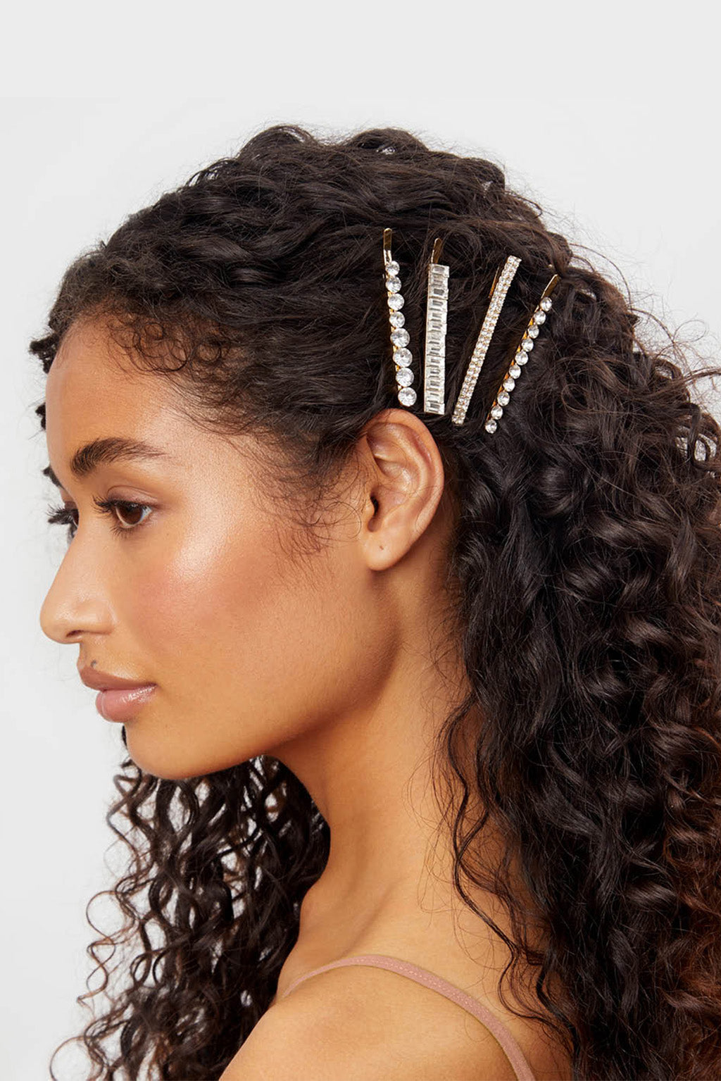 KITSCH Holiday All Dressed up Rhinestone Bobby Pins 4pc Set