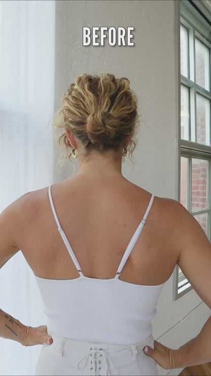 Ash Blonde Curly Ponytail Extension