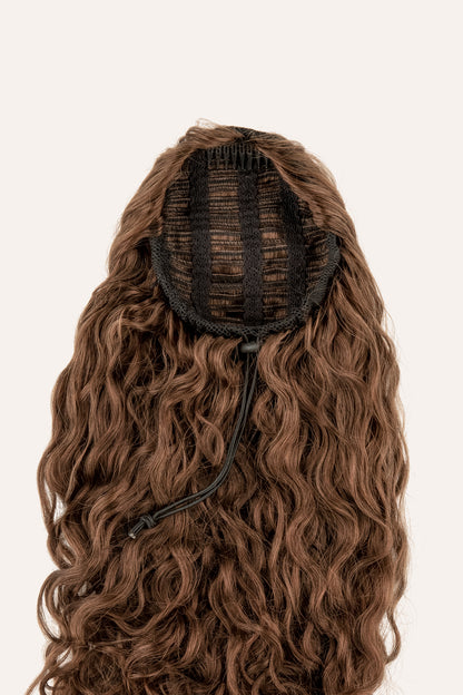 Light Brown Curly Ponytail Extension
