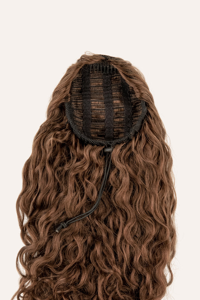 Light Brown Curly Ponytail Extension