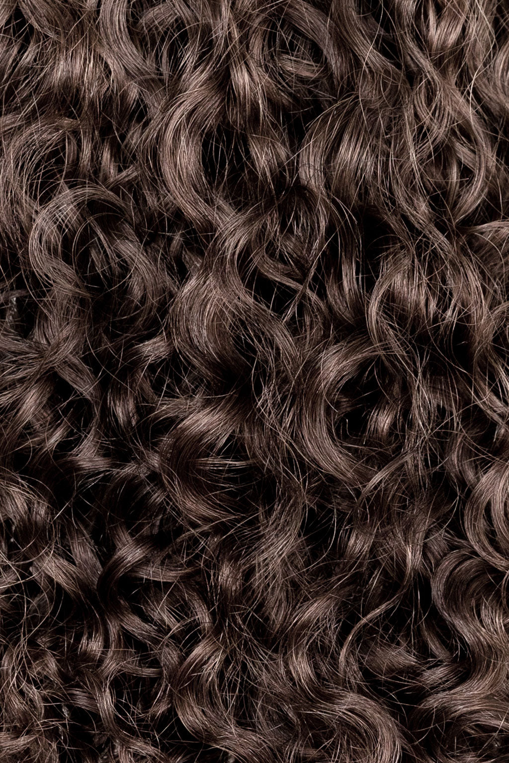 Curly Ponytail Dark Ash Brown