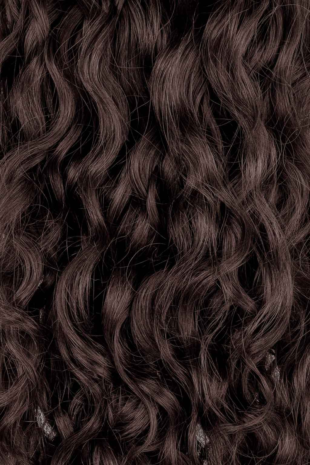 Neutral Dark Brown Curly Ponytail Extension